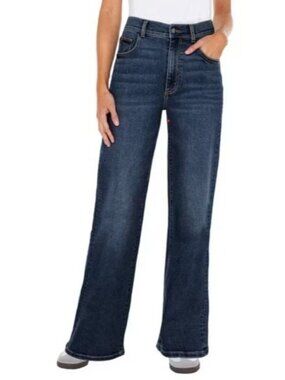 Well Worn Women's Wide Leg Jeans in Dark Indigo